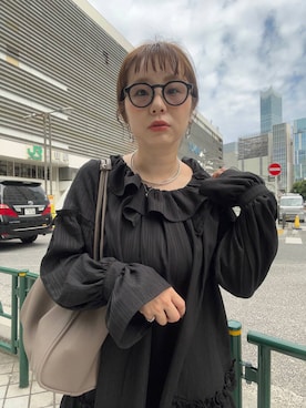 「アイテム（チョーカー）」を使った、m.pocさん（レディース・160cm・30代）の夏コーディネート
