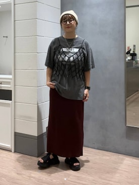 「アイテム（帽子）」を使った、m.pocさん（レディース・160cm・30代）の夏コーディネート