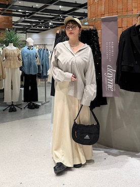 m.pocさん（レディース・160cm）の冬コーディネート