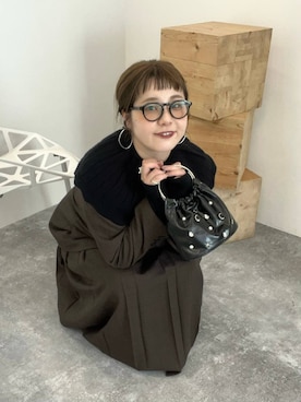 「アイテム（ピアス（両耳用））」を使った、m.pocさん（レディース・160cm・30代）の秋コーディネート