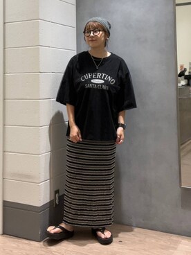 「アイテム（帽子）」を使った、m.pocさん（レディース・160cm・30代）の夏コーディネート