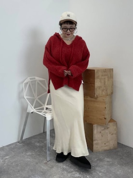 「アイテム（ピアス（両耳用））」を使った、m.pocさん（レディース・160cm・30代）の秋コーディネート