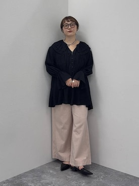 「アイテム（チョーカー）」を使った、m.pocさん（レディース・160cm・30代）の冬コーディネート