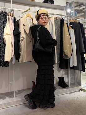 m.pocさん（レディース・160cm）の冬コーディネート