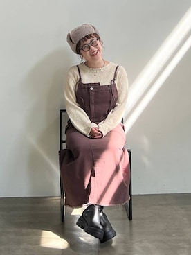 「アイテム（チョーカー）」を使った、m.pocさん（レディース・160cm・30代）の秋コーディネート