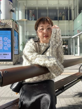 「アイテム（ピアス（両耳用））」を使った、m.pocさん（レディース・160cm・30代）の秋コーディネート