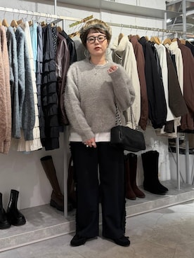 「アイテム（アクセサリー）」を使った、m.pocさん（レディース・160cm・30代）の秋コーディネート