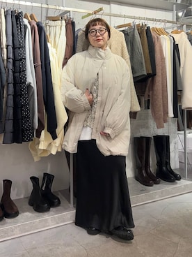 「アイテム（チョーカー）」を使った、m.pocさん（レディース・160cm・30代）の秋コーディネート