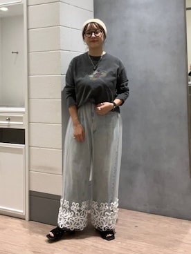 「アイテム（帽子）」を使った、m.pocさん（レディース・160cm・30代）の夏コーディネート