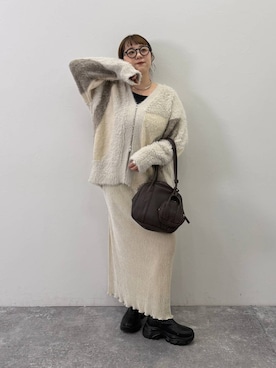 「アイテム（ピアス（両耳用））」を使った、m.pocさん（レディース・160cm・30代）の秋コーディネート