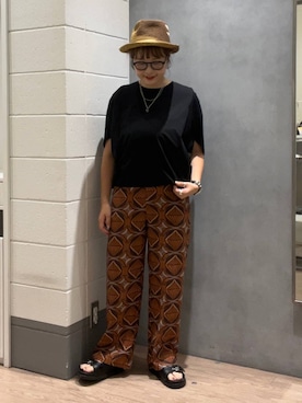 「アイテム（帽子）」を使った、m.pocさん（レディース・160cm・30代）の夏コーディネート