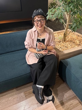 「アイテム（チョーカー）」を使った、m.pocさん（レディース・160cm・30代）の冬コーディネート