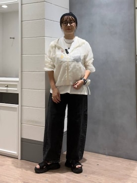 「アイテム（帽子）」を使った、m.pocさん（レディース・160cm・30代）の夏コーディネート