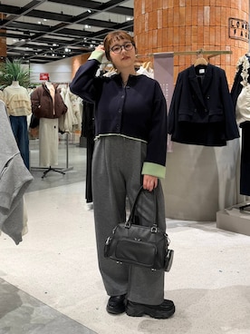 m.pocさん（レディース・160cm）の冬コーディネート