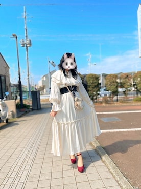 「JUNOAH（ジュノア）のアイテム」を使った、alicelabbitさん（骨格ストレート・レディース・157cm）の春コーディネート
