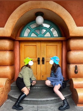 「アイテム（ブラック系）」を使った、sayapikiさん（レディース・165cm）の冬コーディネート