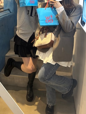 「GU（ジーユー）のアイテム（パンツ）」を使った、sayapikiさん（レディース・165cm）の春コーディネート