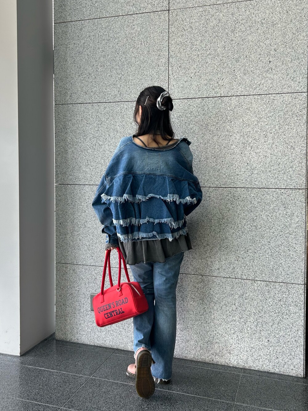 etsinta/エシンタ】バックフリルデニムジャケットを使った人気