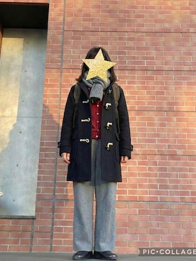 「ダッフルコート」｜mizuwakaki07さん（レディース・166cm）の冬コーディネート
