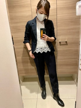「MISCH MASCH（ミッシュマッシュ）のアイテム（ジャケット/アウター）」を使った、UFOさん（レディース・156cm）の夏コーディネート