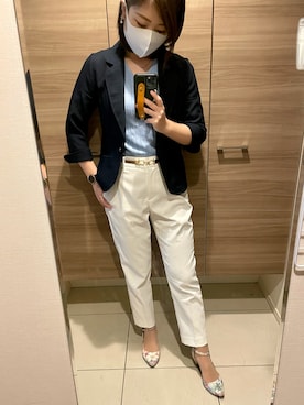 「MISCH MASCH（ミッシュマッシュ）のアイテム（ジャケット/アウター）」を使った、UFOさん（レディース・156cm）の夏コーディネート