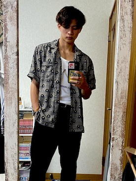 「サタデーズ ニューヨークシティ (Saturdays NYC)」｜「アイテム（パンツ）」を使った、takeru6633さん（メンズ・175cm）の夏コーディネート