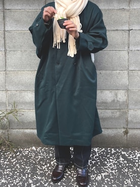 「HARE（ハレ）のアイテム（その他アウター）」を使った、夢音さん（メンズ・176cm）の冬コーディネート