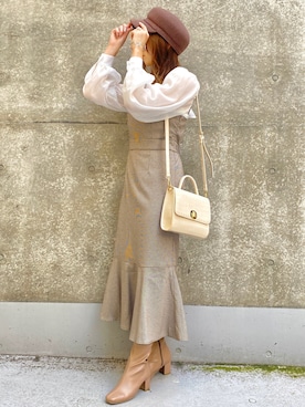 きーちゃんさん（レディース・159cm）の秋コーディネート