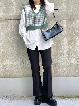 きーちゃんさん（レディース・159cm）の秋コーディネート