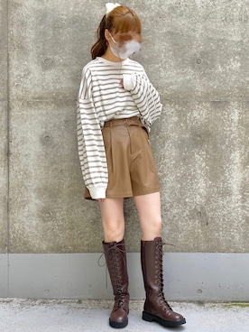 きーちゃんさん（レディース・159cm）の秋コーディネート