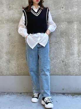 きーちゃんさん（レディース・159cm）の冬コーディネート