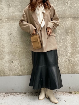 きーちゃんさん（レディース・159cm）の秋コーディネート