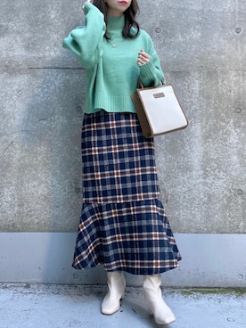 きーちゃんさん（レディース・159cm）の冬コーディネート