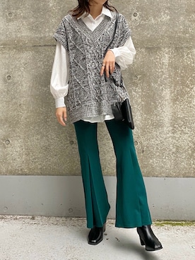 きーちゃんさん（レディース・159cm）の秋コーディネート