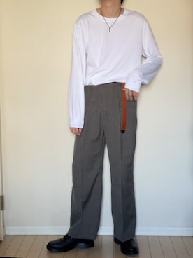 「ダークグレー」｜つばささん（メンズ・175cm）の春コーディネート