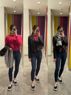 「Abercrombie&Fitch（アバークロンビーアンドフィッチ）のアイテム（パンツ）」を使った、Sharonさん（レディース・162cm）の秋コーディネート