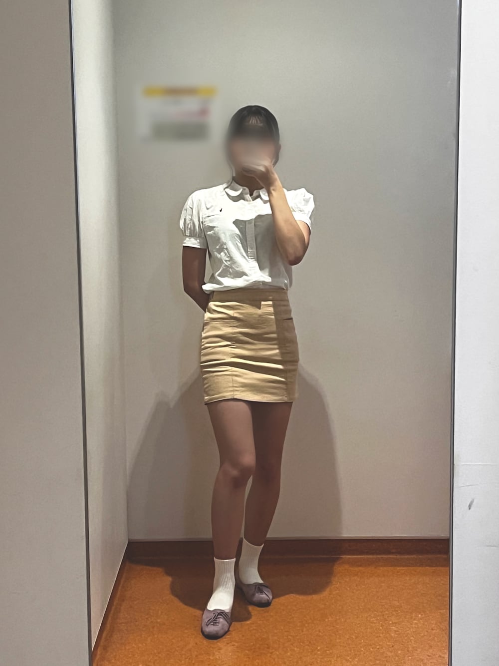 「RALPH LAURENのアイテム（シャツ/ブラウス、ホワイト系）」を使った、Sharonさん（レディース・162cm）の夏コーディネートの1枚目の写真