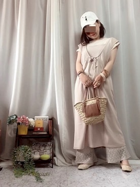 x 𝕟𝕚𝕛𝕚𝕞𝕒𝕤𝕦 xさん（レディース・154cm）の夏コーディネート