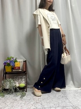 「LOEWE」｜「アイテム（アナログ腕時計）」を使った、x 𝕟𝕚𝕛𝕚𝕞𝕒𝕤𝕦 xさん（レディース・154cm）の夏コーディネート