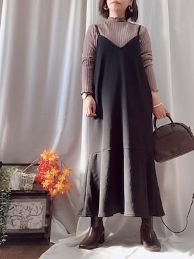 「マーメイドライン」｜「アイテム（腕時計）」を使った、x 𝕟𝕚𝕛𝕚𝕞𝕒𝕤𝕦 xさん（レディース・154cm）の秋コーディネート