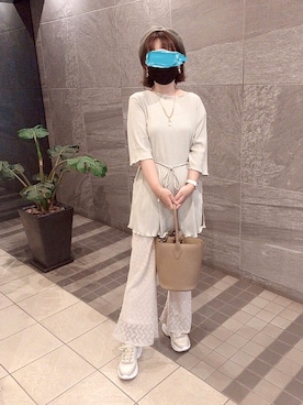 「淡色」｜「アイテム（ハンチング/ベレー帽）」を使った、x 𝕟𝕚𝕛𝕚𝕞𝕒𝕤𝕦 xさん（レディース・154cm）の秋コーディネート