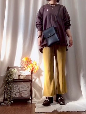 「厚底」｜「アイテム（その他）」を使った、x 𝕟𝕚𝕛𝕚𝕞𝕒𝕤𝕦 xさん（レディース・154cm）の秋コーディネート