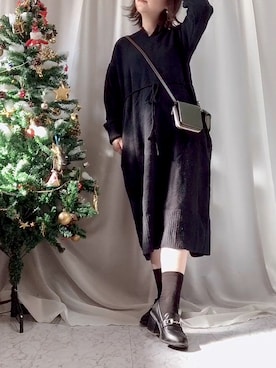 「ミニショルダー」｜「アイテム（その他）」を使った、x 𝕟𝕚𝕛𝕚𝕞𝕒𝕤𝕦 xさん（レディース・154cm）の冬コーディネート