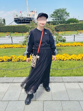 「adidas（アディダス）のアイテム（帽子）」を使った、x 𝕟𝕚𝕛𝕚𝕞𝕒𝕤𝕦 xさん（レディース・154cm）の春コーディネート