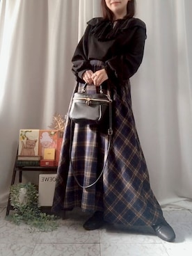 「アラフォーコーデ」｜「アイテム（その他）」を使った、x 𝕟𝕚𝕛𝕚𝕞𝕒𝕤𝕦 xさん（レディース・154cm）の冬コーディネート