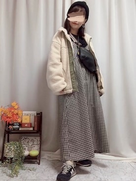 「ニットキャップ」｜「アイテム（その他）」を使った、x 𝕟𝕚𝕛𝕚𝕞𝕒𝕤𝕦 xさん（レディース・154cm）の秋コーディネート
