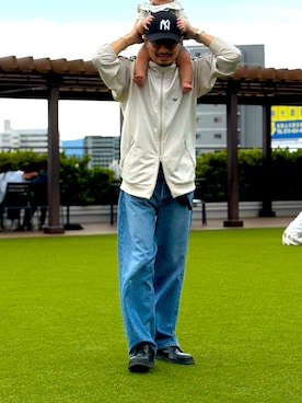 「アイテム（その他アウター）」を使った、寺さん（メンズ・176cm）の秋コーディネート