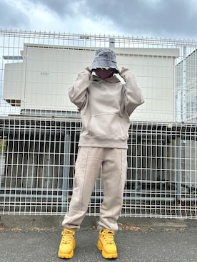 「WHITELAND（ホワイトランド）のアイテム（帽子）」を使った、Aoiさん（レディース・158cm）の春コーディネート