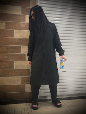 「Yohji Yamamoto（ヨウジヤマモト）のアイテム」を使った、FUMY さん（メンズ・165cm）の秋コーディネート