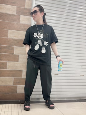 「GU」｜「アイテム（その他）」を使った、FUMY さん（メンズ・165cm）の夏コーディネート